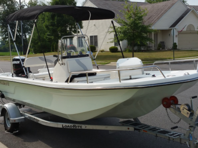 Sundance Skiff with Bimini Top & Hand Rails