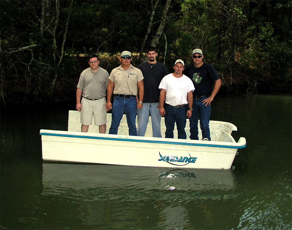 Sundance Flat Bottom Boat Cut in Half