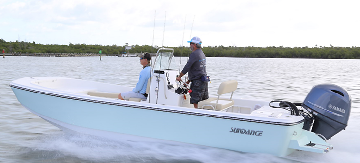 Sundance Skiff with Yamaha and Swim Platform