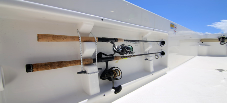 Sundance DX Series Skiff Under Gunwale Rod Storage - Sundance Boats