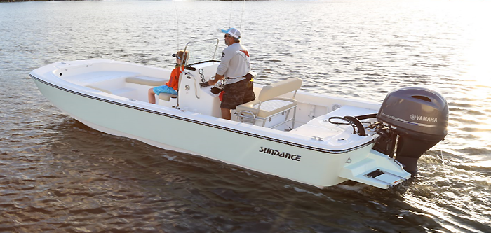 Sundance DX22 Skiff with Family